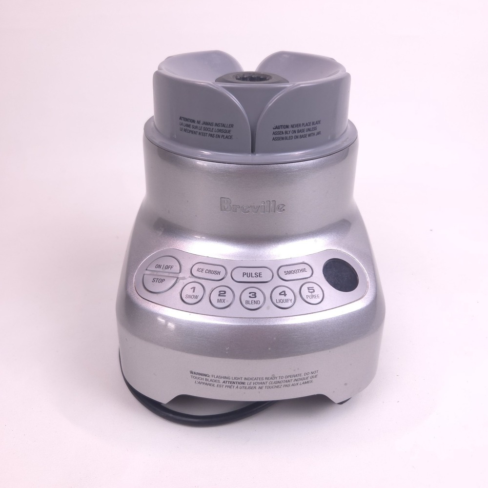 Breville Blender Model BBL605XL 750w Silver Motor Base Only Tested